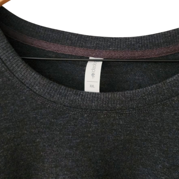 Pre-loved Ideology Dark Gray Tunic Sweatshirt Side Slits. Long sleeves. Size XXL - Picture 11 of 11